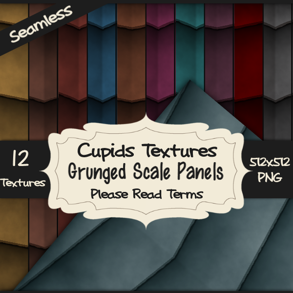 12 GRUNGED SCALE PANELS