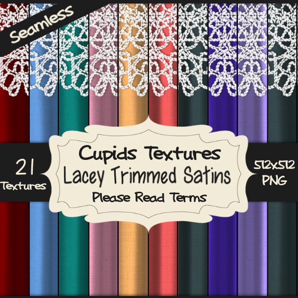 21 LACEY TRIMMED SATINS